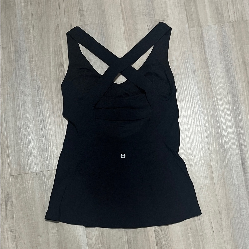 lululemon athletica Black Cross-Back Tank Top